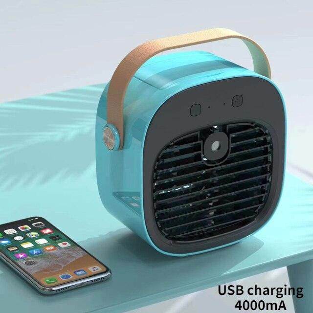 Portable Mini Air Conditioner: Wireless USB Rechargeable Cooling Fan - SmartPursue™