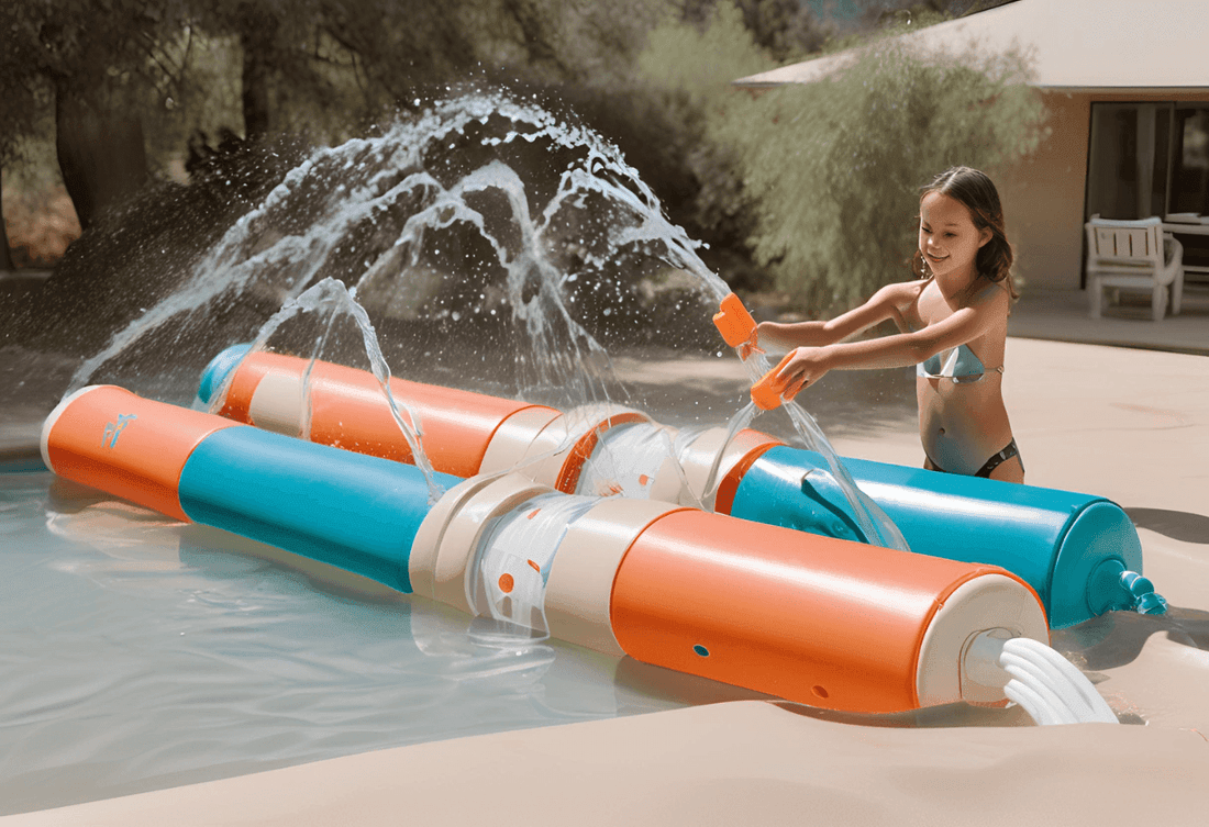 Unleash Fun and Excitement with the Double Tube Electric Water Gun for Epic Outdoor Water Play - SmartPursue™
