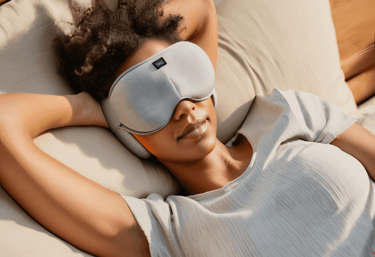 Experience Peaceful Nights and Vibrant Mornings with Bluetooth Sleeping Headphones and Noise Cancelling Sleep Mask - SmartPursue™
