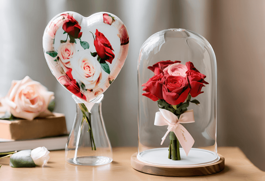 Express Your Love with Bouquet Glass Cover Rose: The Ultimate Valentines Gift for Her - SmartPursue™