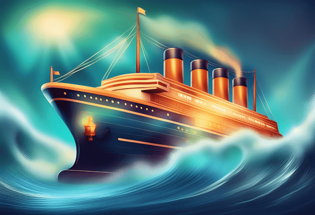 Elevate Your Home Decor with the Cruise Ship Decoration Toy Fluid Drift Bottle Titanic Creative Ship - SmartPursue™