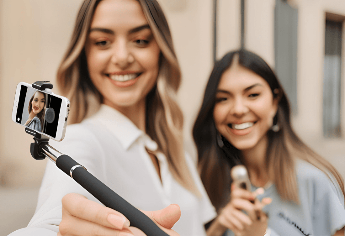 Mastering the Art of Selfies with a Bluetooth Handheld Selfie Stick Grip Phone Shutter - SmartFusion™