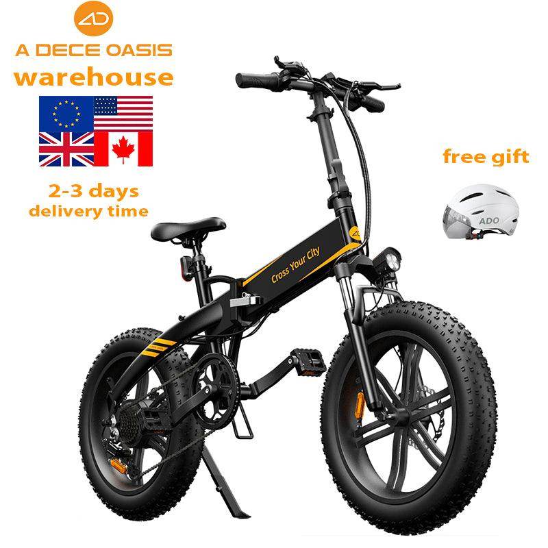 ADO Bike ebike A20F+ Cheap Folding Mountain electric bike Dirt Fat Tire Bike - SmartPursue™
