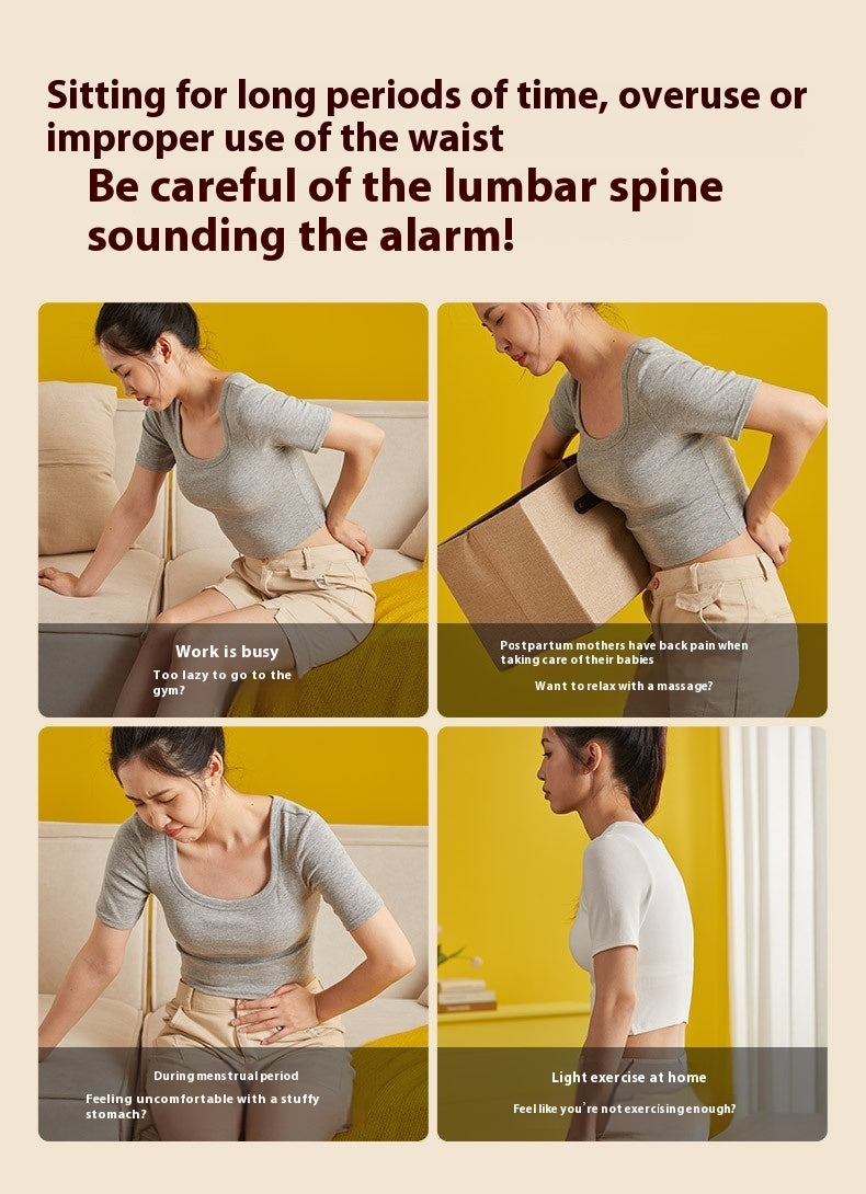 EMS Waist Massager Heating And Warming Palace Waist Supporter CJ