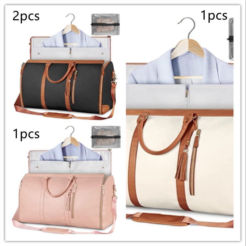 Large Capacity Travel Duffle Bag Women's Handbag Folding Suit Bag Waterproof Clothes Totes CJ