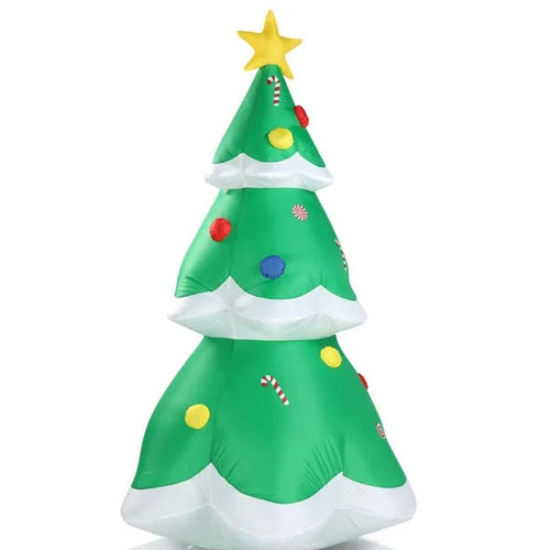 6.9 FT Lighted Christmas Inflatable Decoration - Inflatable Christmas Tree CJ US