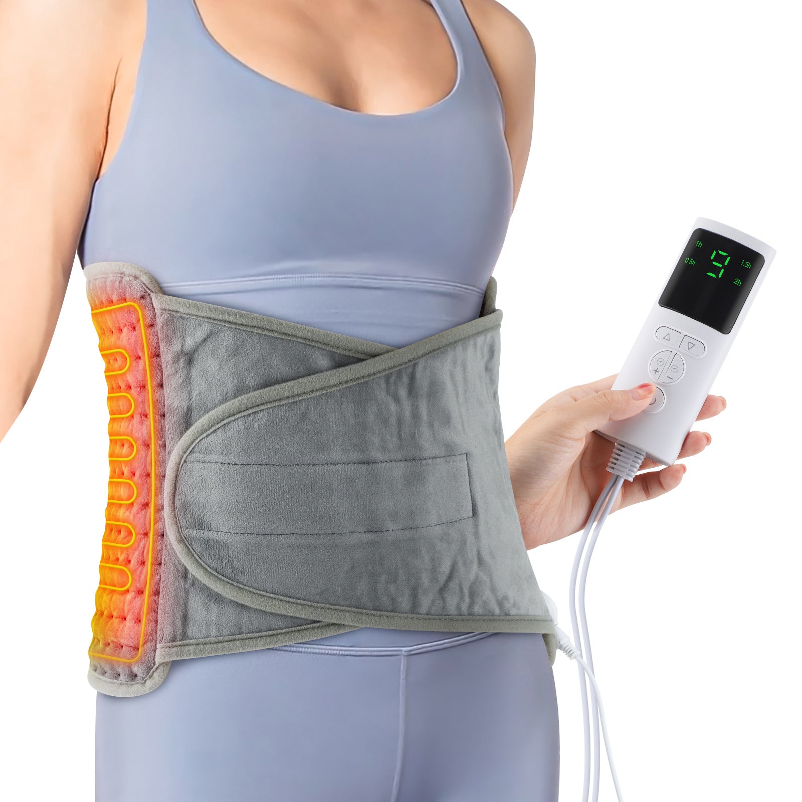 Back Heating Support Belt Heated Waist Brace With Adjustable Temperature Warm Back Belt Abdomen Warmer Lumbar Support Pad CJ