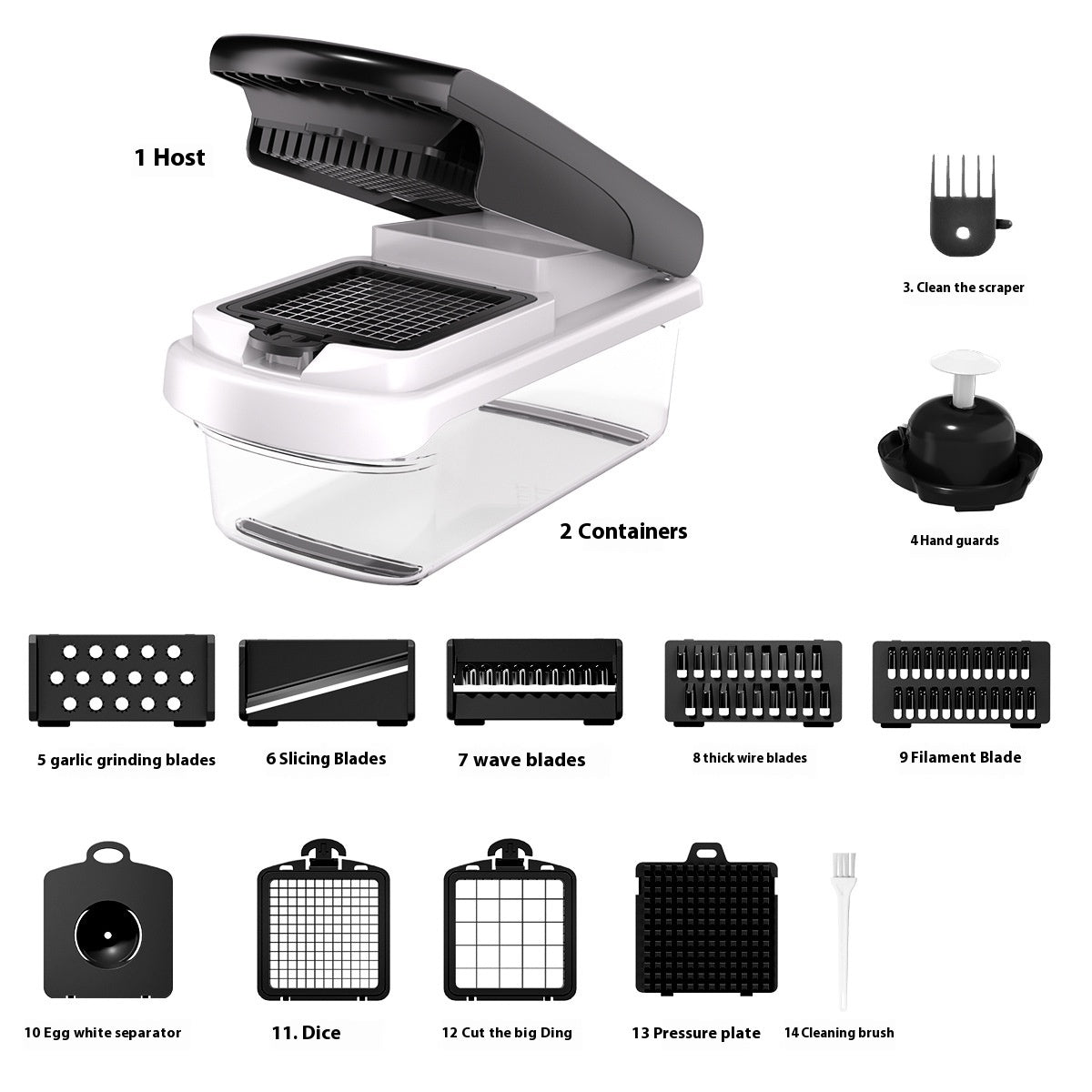 15-in-1 Vegetable Chopper & Food Processor