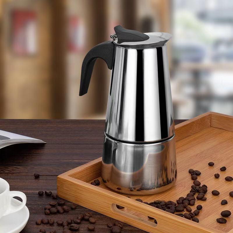Stainless Steel Moka Coffee Pot – Moka Espresso & Latte Percolator - SmartPursue™