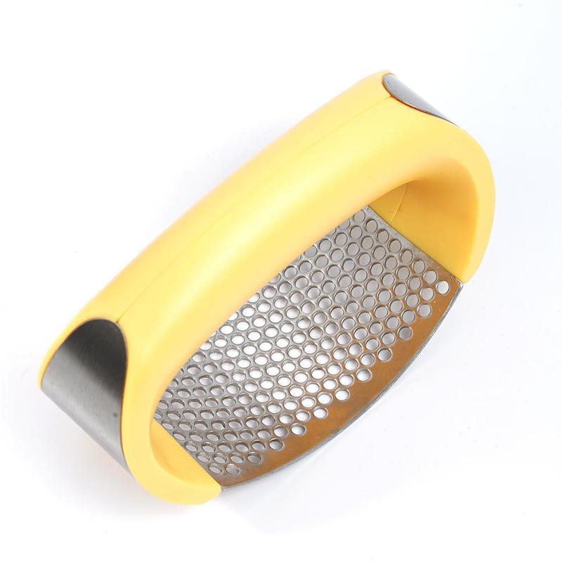 Stainless Steel Garlic Press & Masher – 304 Grade, Non-Slip Handle, Easy Clean