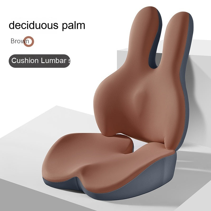 Car Heightening Cushion Backrest Lumber Pad Single Main Driving Thickened Cushion Driving Seat Short Four Seasons Universal CJ