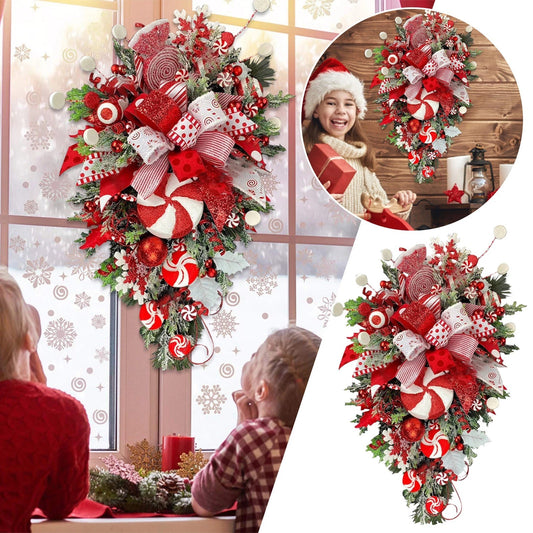 Christmas Upside Down Tree Door Wall Decoration CJ