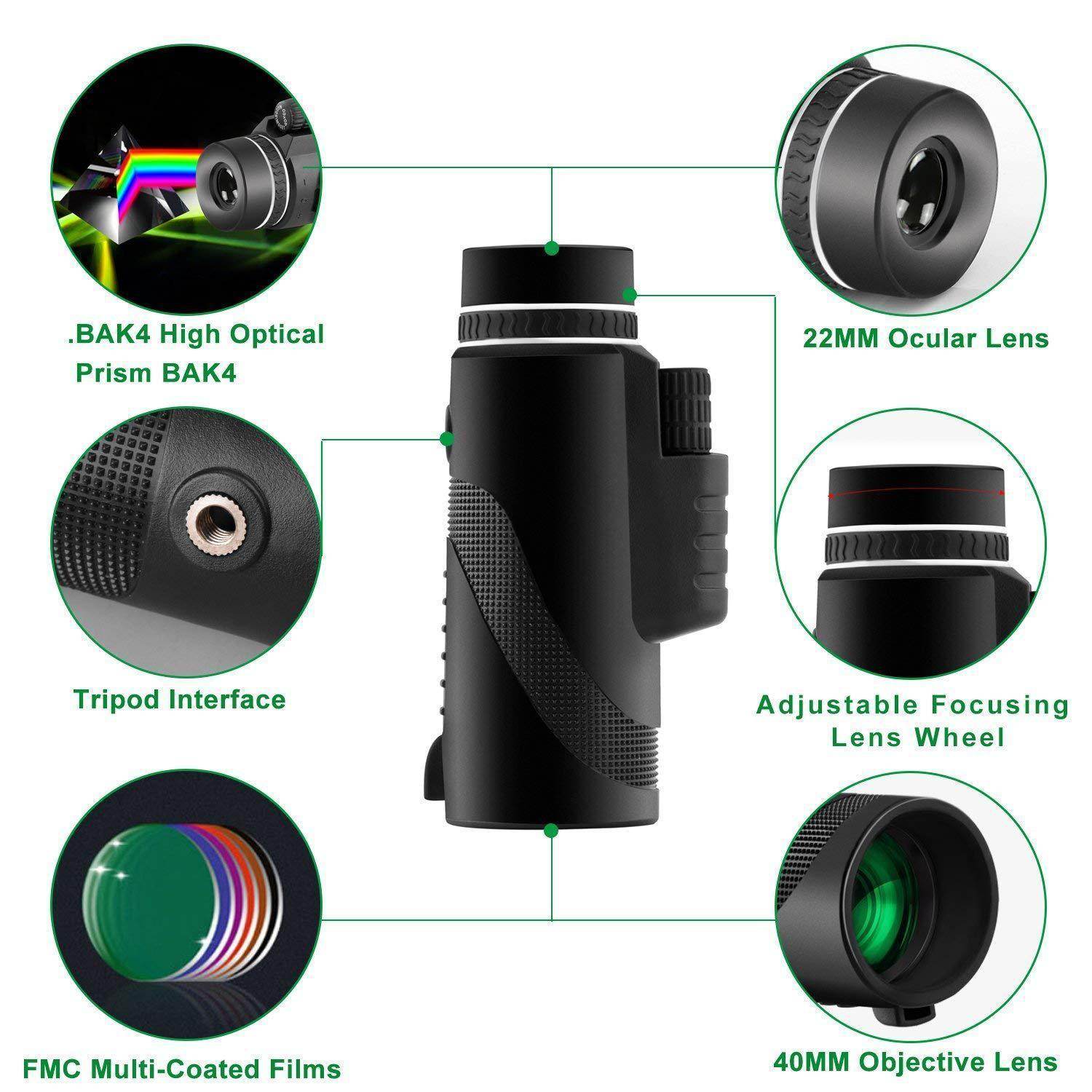 Handheld monocular telescope - SmartPursue™
