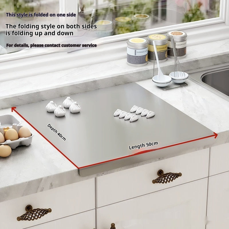 Foldable Stainless Steel Cutting Board – Multiple Sizes, Fold One or Both Sides