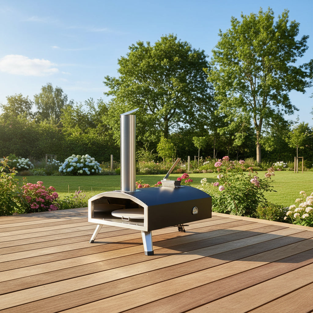 VEVOR 12Outdoor Pizza Oven Portable Wood Pellet Pizza Oven Camping W Rotation CJ US