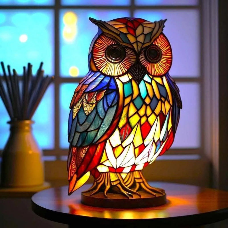 3D Colored Animal Light Desk Lamp Animal Series Decorative Night Light Animal Elephant Owl Cat Vintage Table Lamp Home Decoration CJ