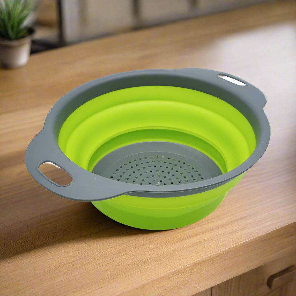 🥦 Foldable Silicone Colander – Space-Saving Strainer - SmartPursue™