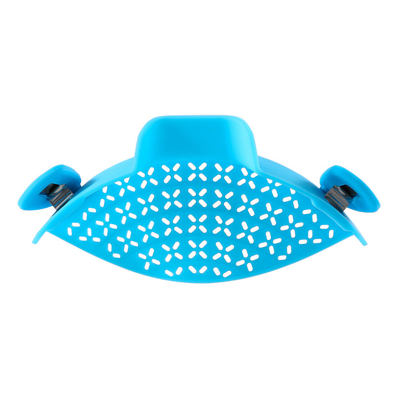 Silicone Pot Side Drain Stopper & Strainer – Spill-Proof, Heat-Resistant Kitchen Tool