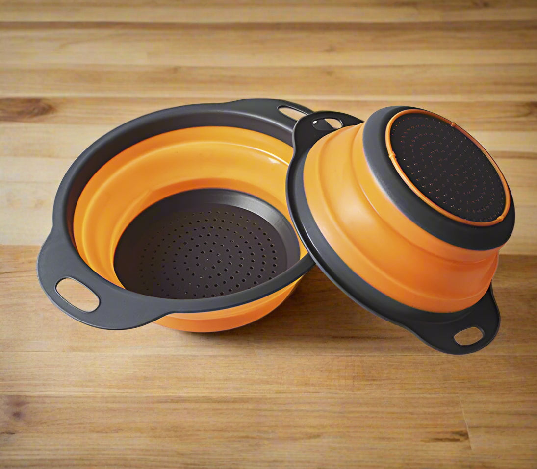 🥦 Foldable Silicone Colander – Space-Saving Strainer - SmartPursue™