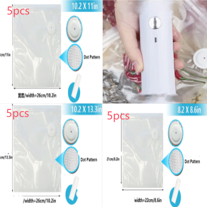 Electric Handheld Vacuum Pump & Vacuum Storage Bags
