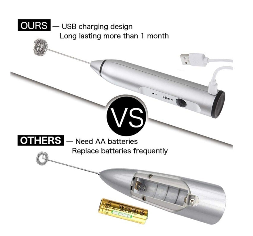 ❄️ Electric Milk Frother – Velvety Foam for Coffee, Lattes & More - SmartPursue™