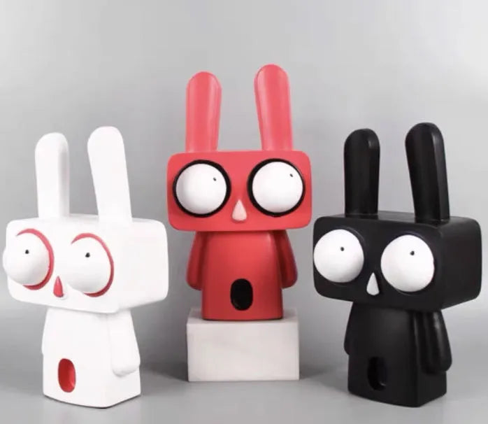 Red Resin Rabbit Ornament – Quirky Home Decor - SmartPursue™