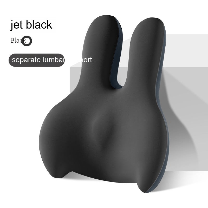 Car Heightening Cushion Backrest Lumber Pad Single Main Driving Thickened Cushion Driving Seat Short Four Seasons Universal CJ