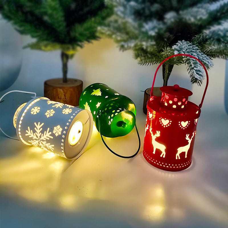 Christmas Candle Lights LED Small Lanterns Wind Lights Electronic Candles Nordic Style Creative Holiday Decoration Decorations CJ