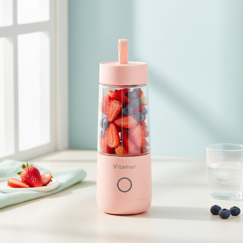 Portable USB Blender & Juicer Cup – 350ml Rechargeable Smoothie Maker