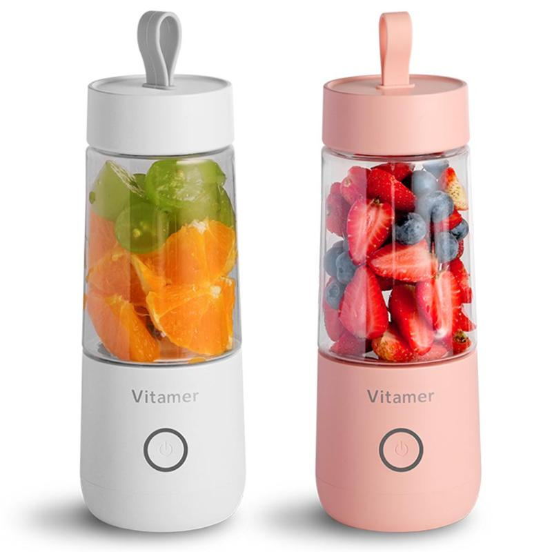 Portable USB Blender & Juicer Cup – 350ml Rechargeable Smoothie Maker
