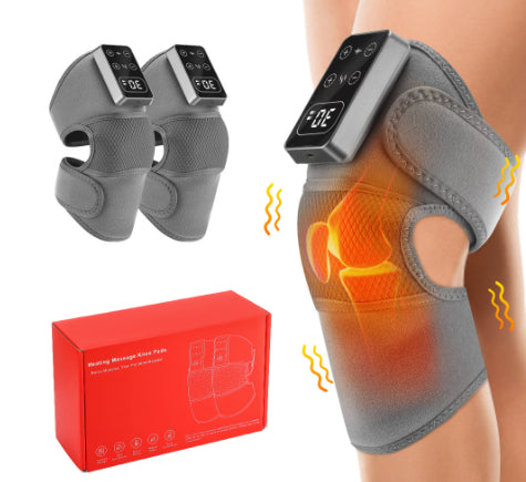 Tobillera eléctrica ajustable con compresas calientes y soporte de masaje vibratorio