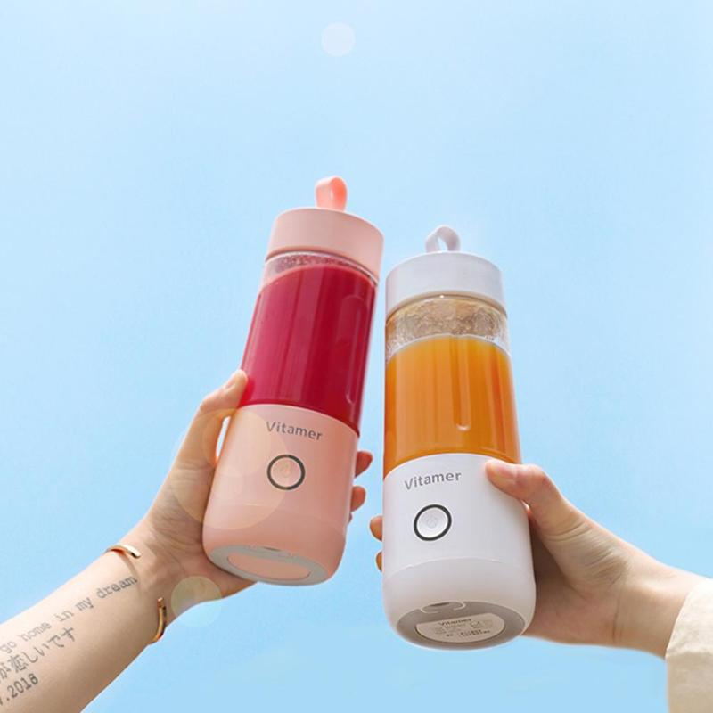 Portable USB Blender & Juicer Cup – 350ml Rechargeable Smoothie Maker