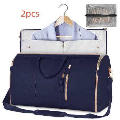 Large Capacity Travel Duffle Bag Women's Handbag Folding Suit Bag Waterproof Clothes Totes CJ