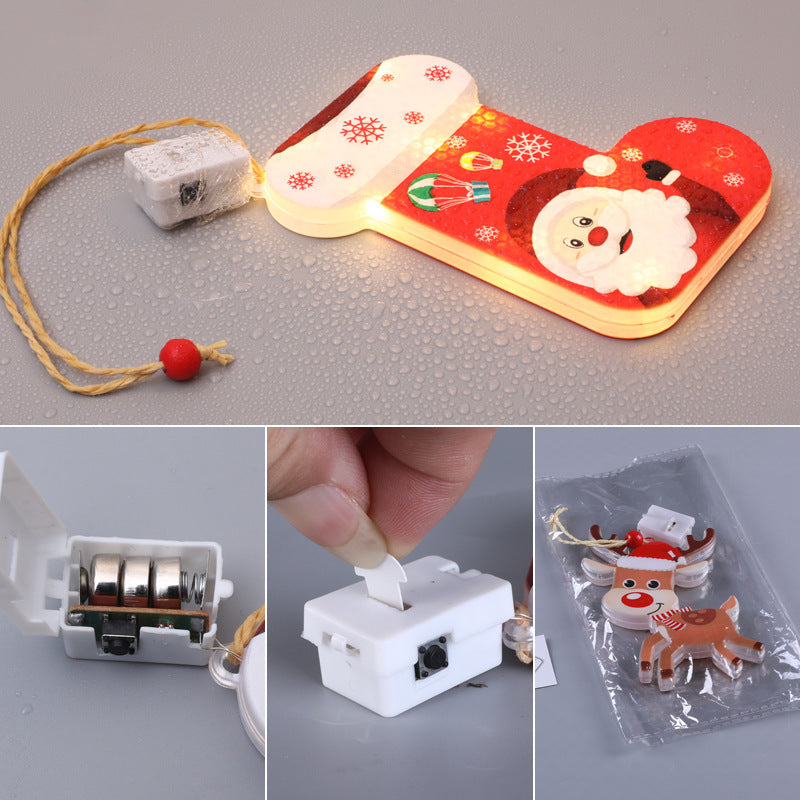 Bar Atmosphere Christmas Interior Decorations Colored Lights CJ