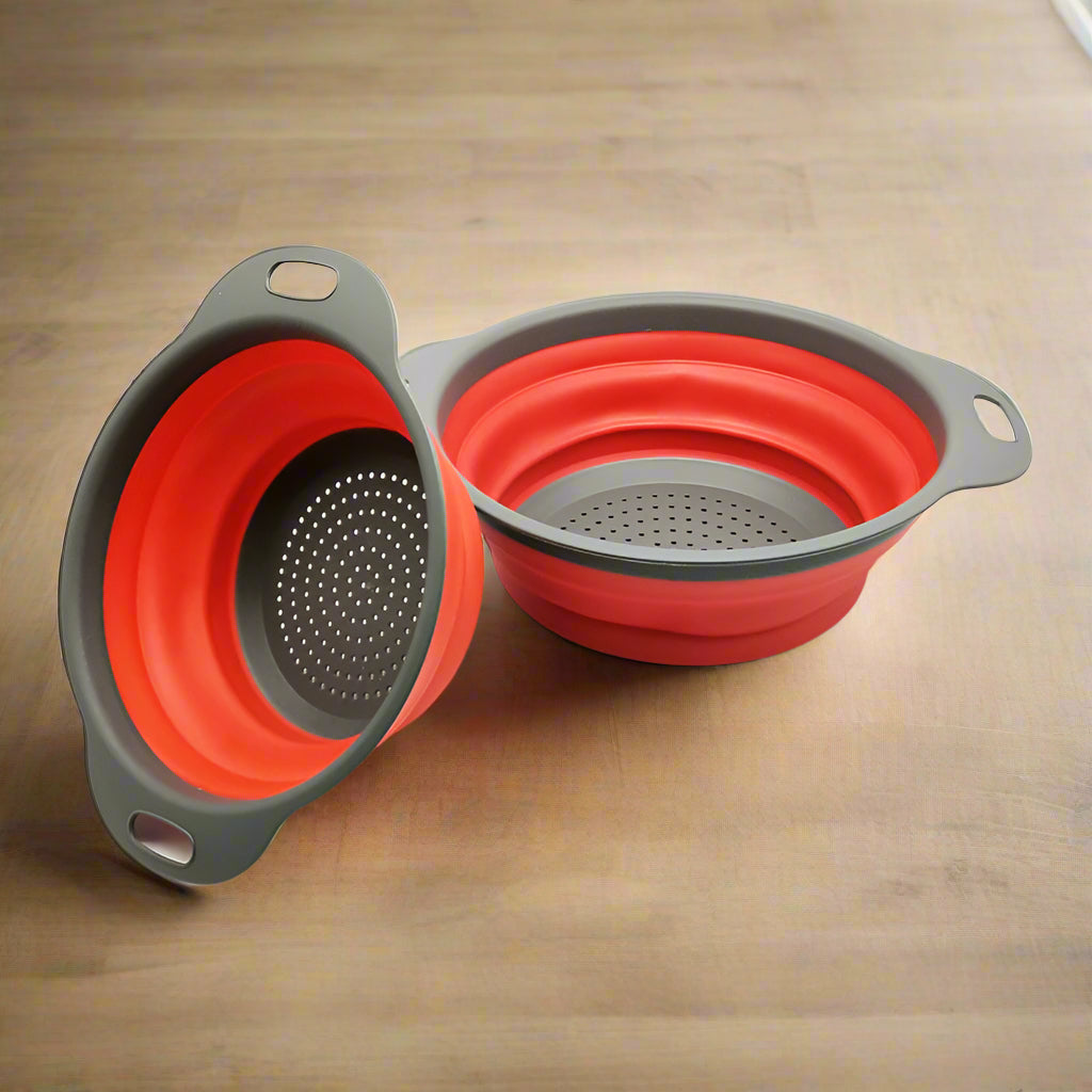 🥦 Foldable Silicone Colander – Space-Saving Strainer - SmartPursue™