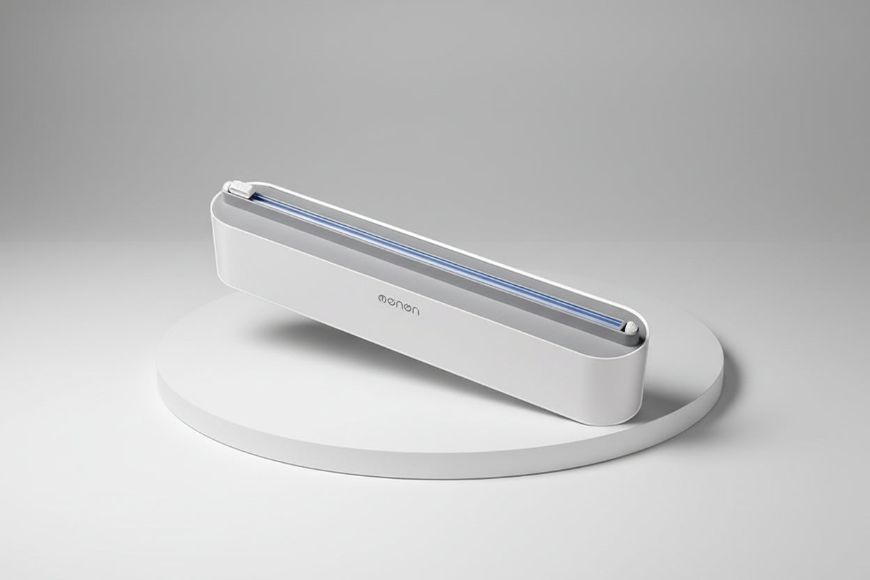 Cling Film Wrap Dispenser with Cutter – Wall Mounted Foil & Plastic Wrap Holder