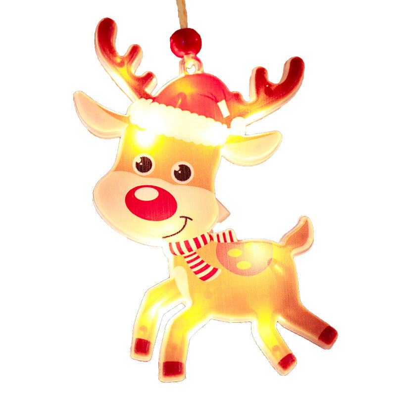 Bar Atmosphere Christmas Interior Decorations Colored Lights CJ