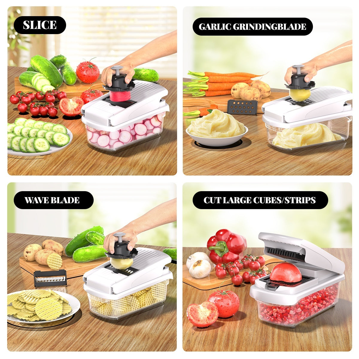 15-in-1 Vegetable Chopper & Food Processor