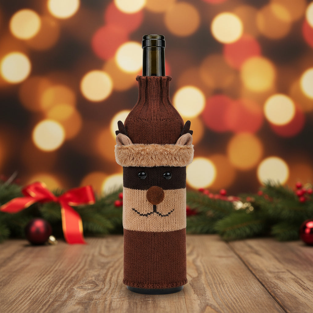 🎅 Christmas Bottle Covers – Festive Home Fashion Holiday Decorations CJ