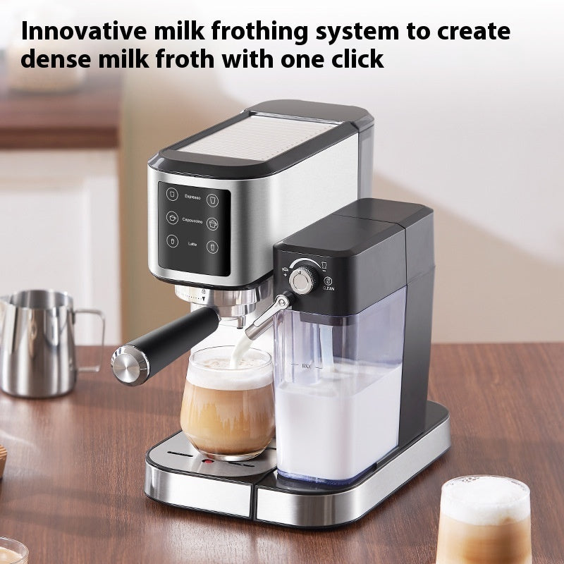 Household Small Semi-automatic High Pressure Steam Frothed Milk Espresso Coffee Machine Smart Kitchen & Home