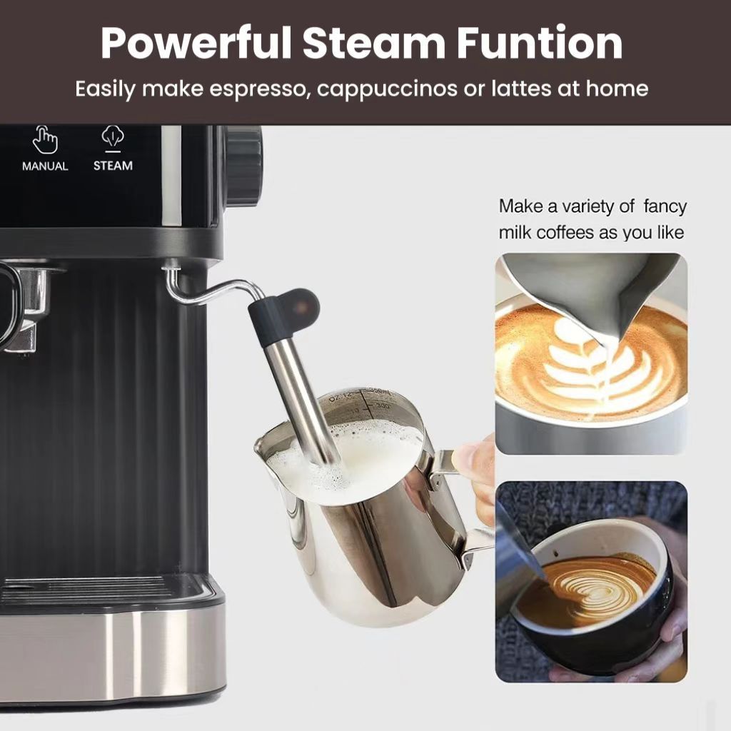 Household Small Semi-automatic Italian Coffee Machine Smart Kitchen & Home