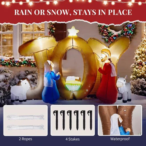 7.5FT Lighted Christmas Inflatable Decoration CJ US