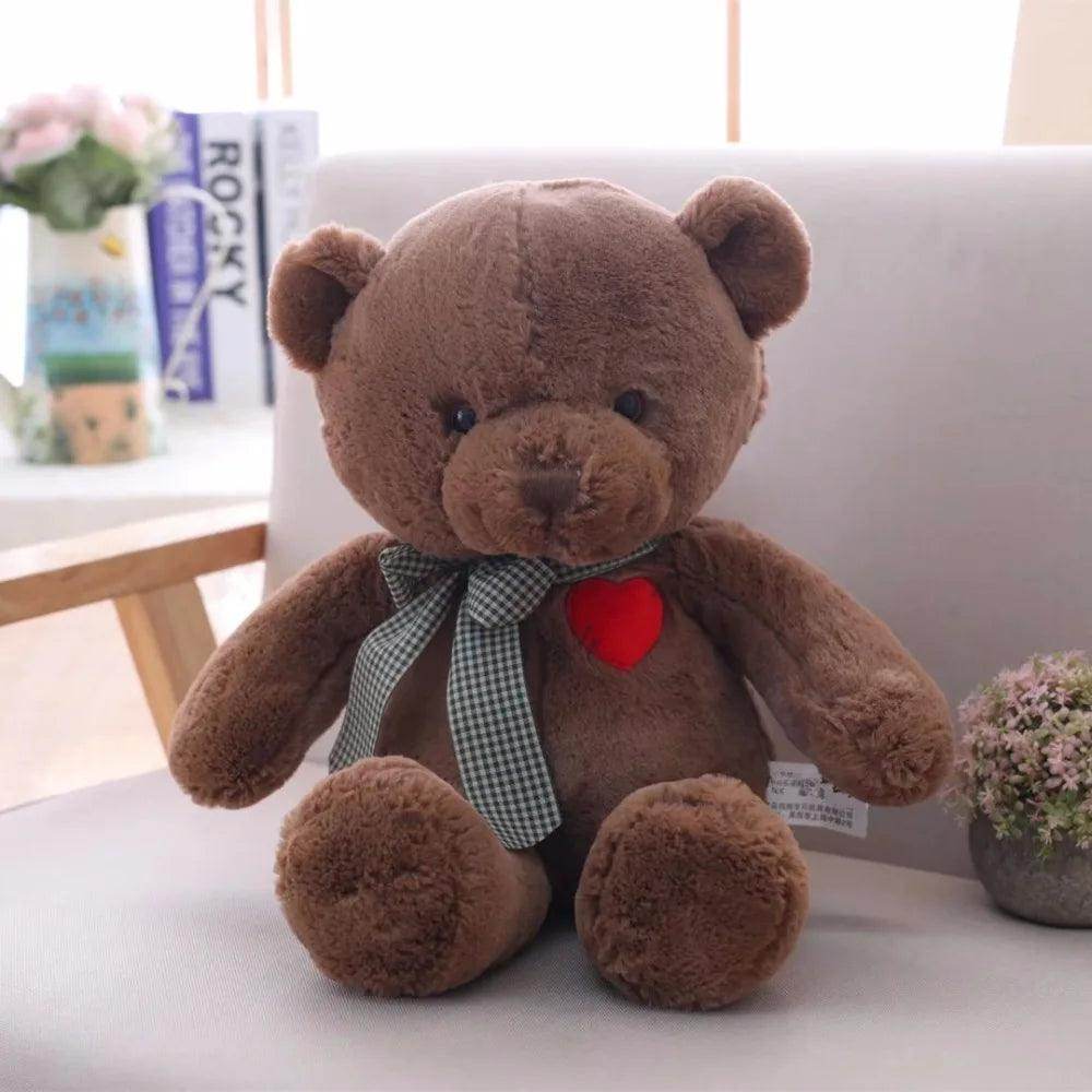 Lovely Teddy Bear Plush Toy with Heart - SmartPursue™