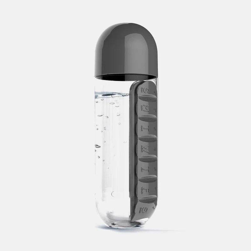Travel pill organizer water bottle - SmartPursue™