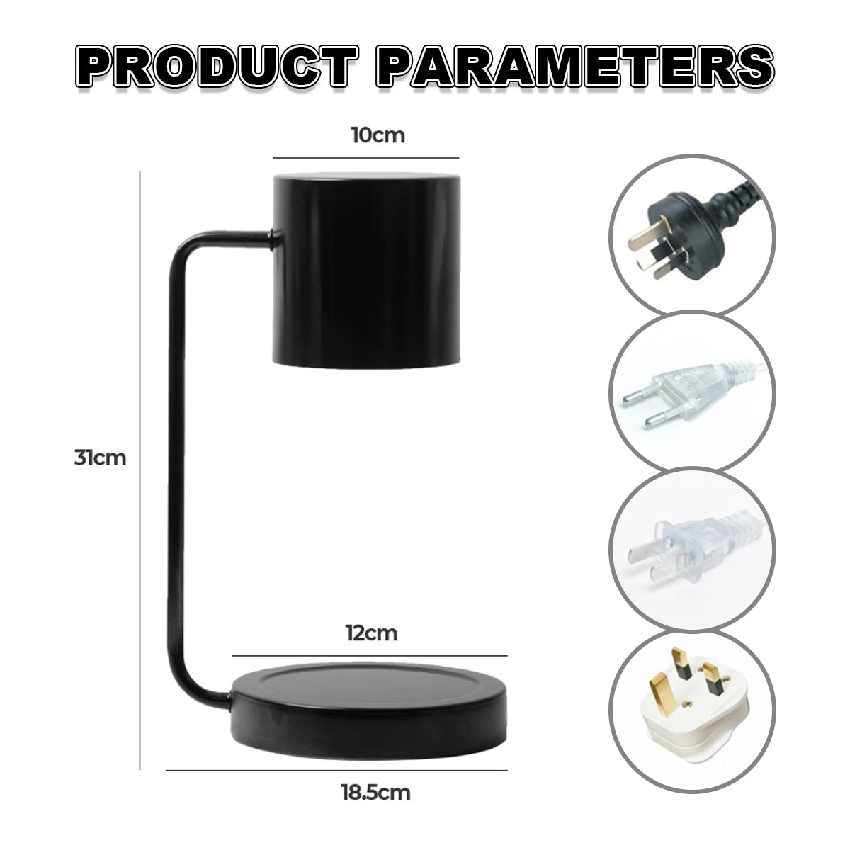 🕯 Candle Warmer Lamp – Touch Control Timer & Dimmer Wax Melt Lamp - SmartPursue™