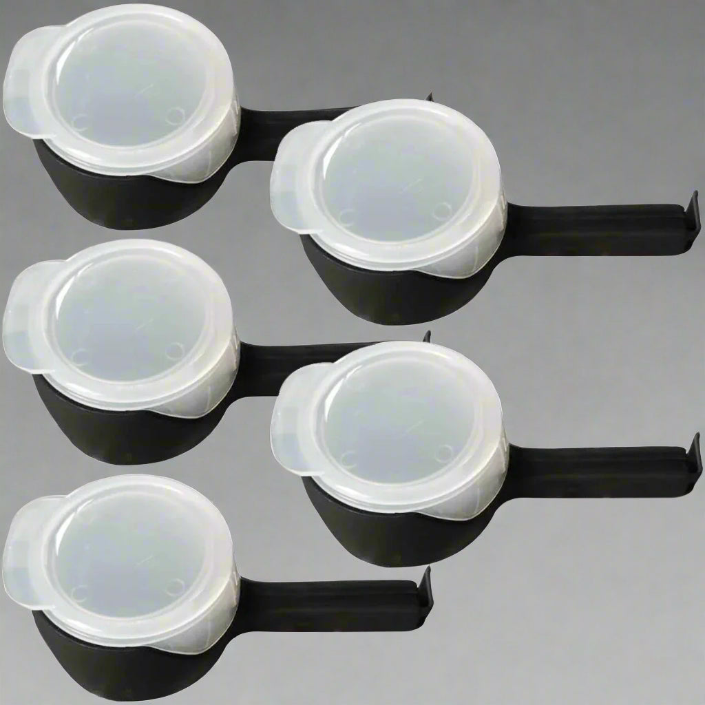 5PCS Food Storage Bag Sealing Clips Sealer Clip With Pour Spouts Plastic Cap Snack Candy Storage Fresh Clamp Kitchen Organizer SmartPursue™