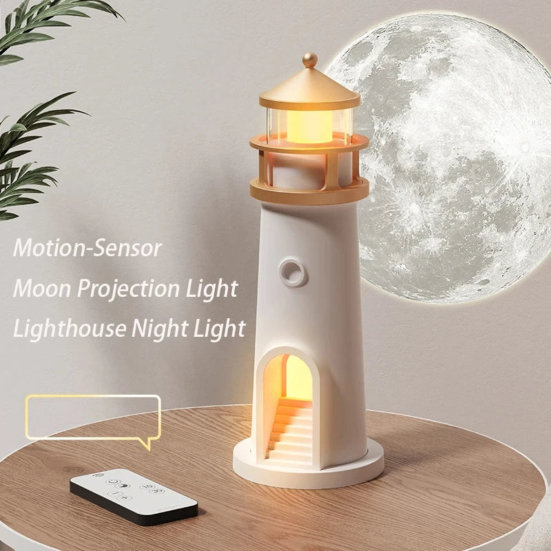 Moon Projection Night Light – Bluetooth Speaker & Motion Sensor Lamp