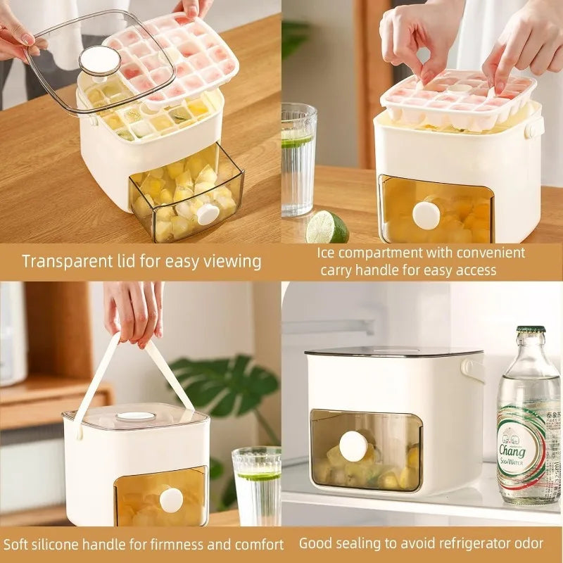 48-Grid Portable Ice Maker – Countertop Ice Tray - SmartPursue™