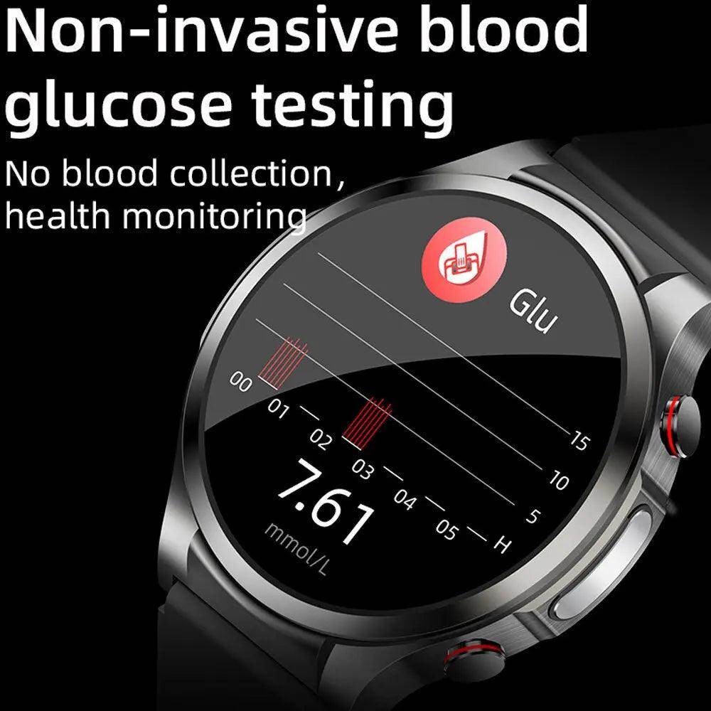 Smartwatch with glucose monitor & Heart Rate Blood Pressure - SmartPursue™