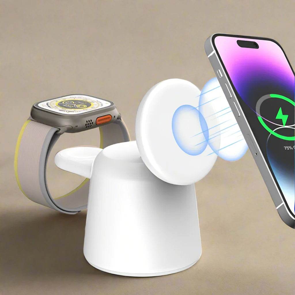 3-in-1 Magnetic Wireless Charger Stand - SmartPursue™